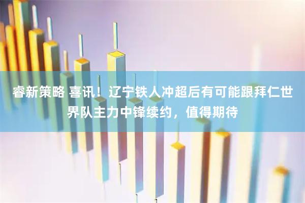 睿新策略 喜讯！辽宁铁人冲超后有可能跟拜仁世界队主力中锋续约，值得期待