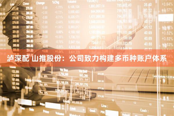 泸深配 山推股份：公司致力构建多币种账户体系