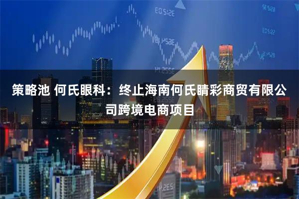 策略池 何氏眼科：终止海南何氏睛彩商贸有限公司跨境电商项目
